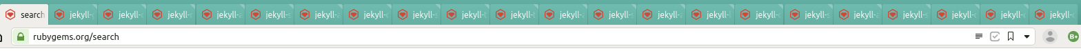 Tab bar with lots of useful Jekyll plugins open